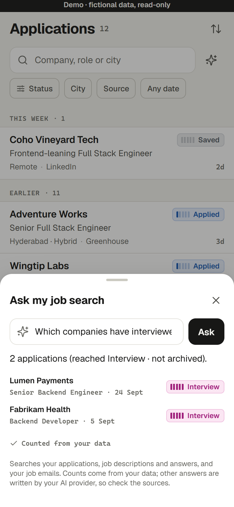 Ask my job search